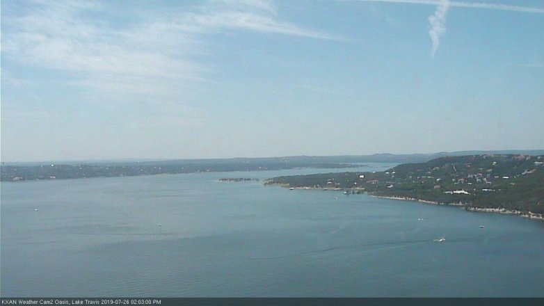 Lake Travis webcam, July 26, 2019 1:05 PM CT