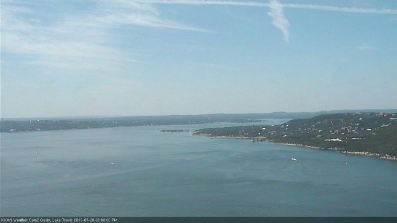 Lake Travis webcam, July 26, 2019 1:10 PM CT
