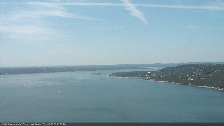 Lake Travis webcam, July 26, 2019 1:15 PM CT