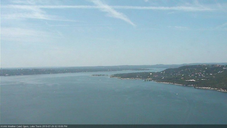 Lake Travis webcam, July 26, 2019 1:20 PM CT