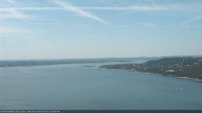 Lake Travis webcam, July 26, 2019 1:25 PM CT