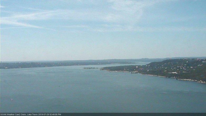Lake Travis webcam, July 26, 2019 1:50 PM CT