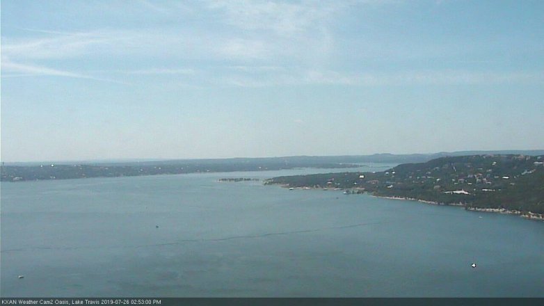 Lake Travis webcam, July 26, 2019 1:55 PM CT