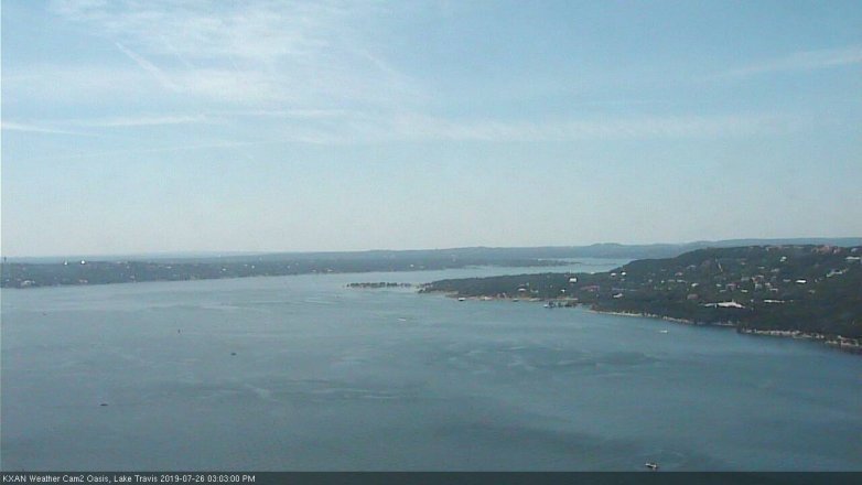 Lake Travis webcam, July 26, 2019 2:05 PM CT