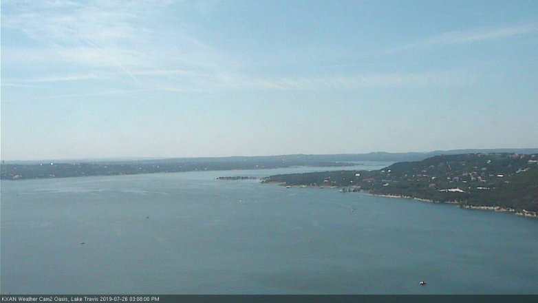 Lake Travis webcam, July 26, 2019 2:10 PM CT
