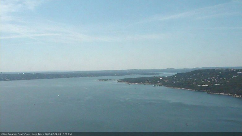Lake Travis webcam, July 26, 2019 2:20 PM CT