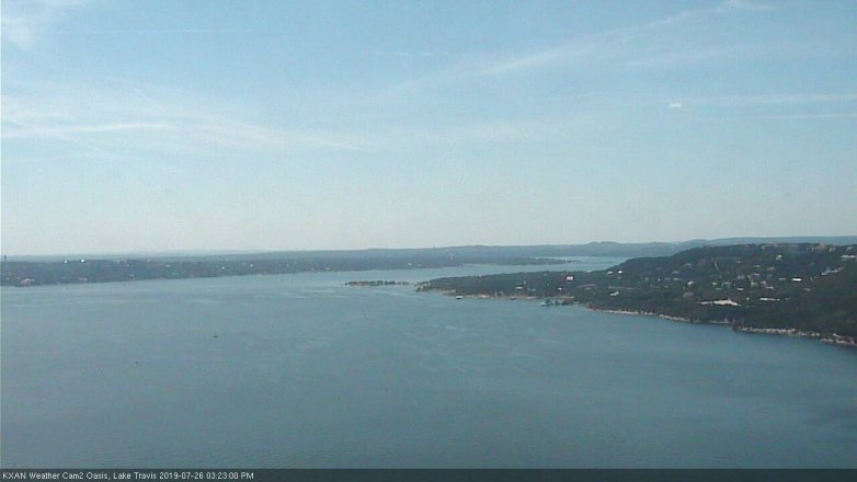 Lake Travis webcam, July 26, 2019 2:25 PM CT