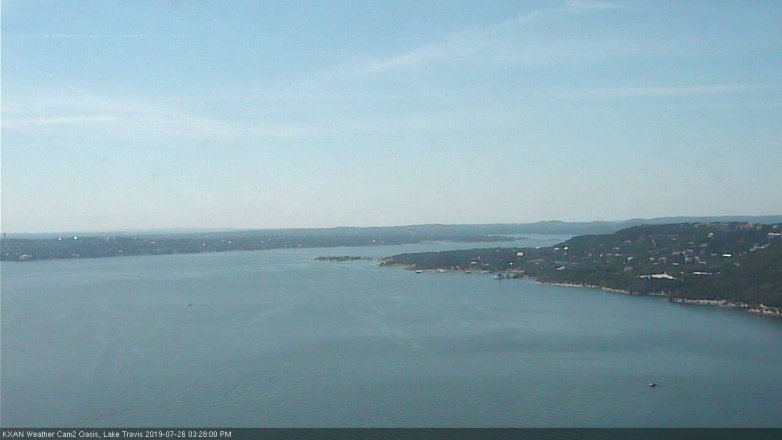 Lake Travis webcam, July 26, 2019 2:30 PM CT