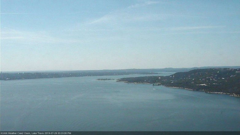 Lake Travis webcam, July 26, 2019 2:35 PM CT