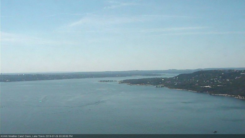 Lake Travis webcam, July 26, 2019 2:40 PM CT