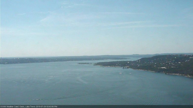 Lake Travis webcam, July 26, 2019 2:45 PM CT