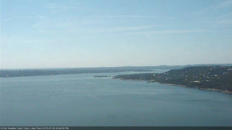 Lake Travis webcam, July 26, 2019 2:50 PM CT