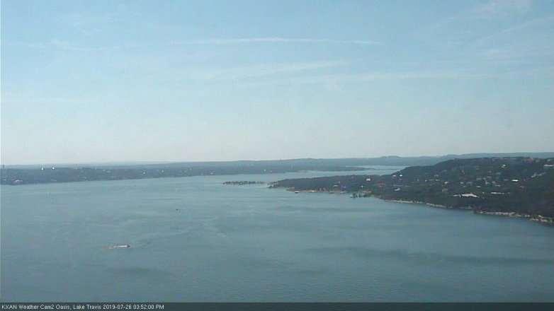 Lake Travis webcam, July 26, 2019 2:55 PM CT