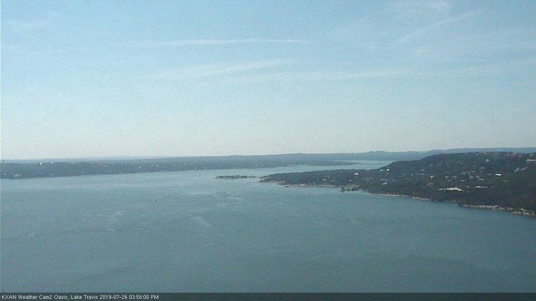 Lake Travis webcam, July 26, 2019 3:00 PM CT