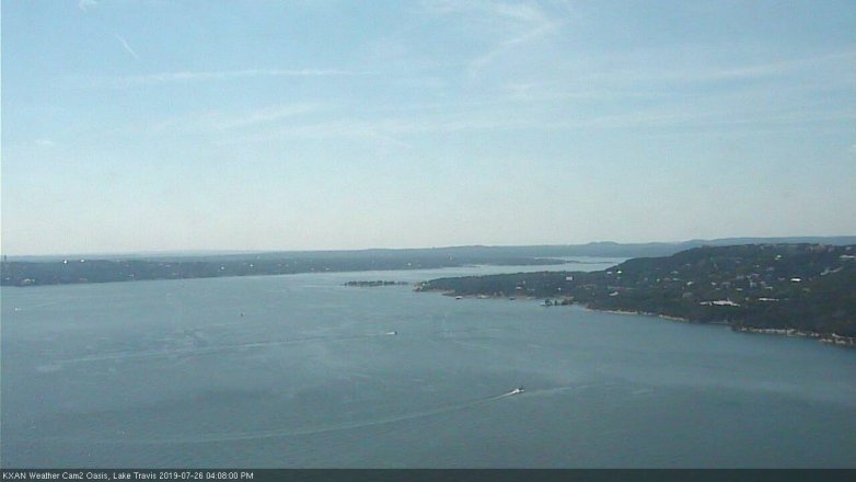 Lake Travis webcam, July 26, 2019 3:10 PM CT