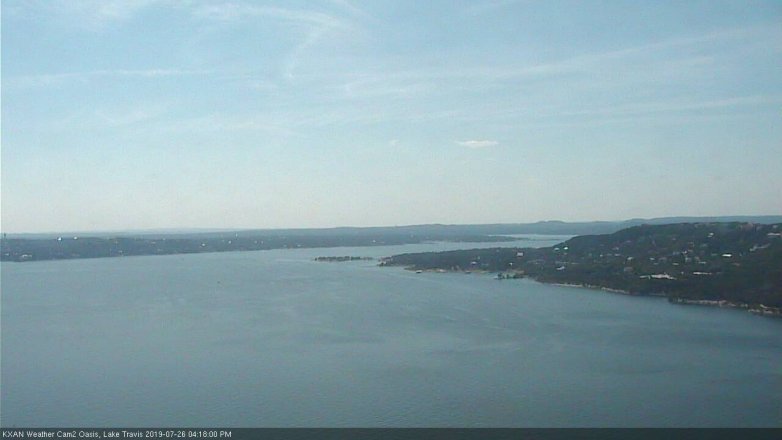 Lake Travis webcam, July 26, 2019 3:20 PM CT
