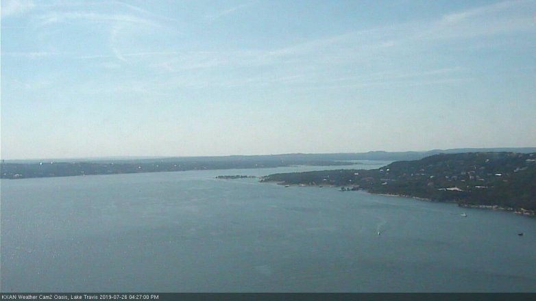 Lake Travis webcam, July 26, 2019 3:30 PM CT