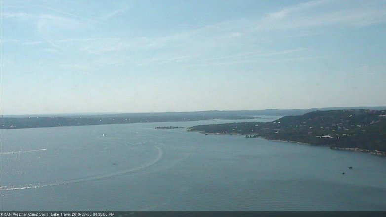 Lake Travis webcam, July 26, 2019 3:35 PM CT