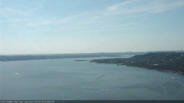 Lake Travis webcam, July 26, 2019 3:40 PM CT