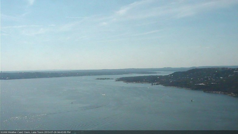 Lake Travis webcam, July 26, 2019 3:45 PM CT