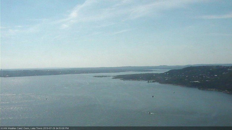 Lake Travis webcam, July 26, 2019 3:55 PM CT