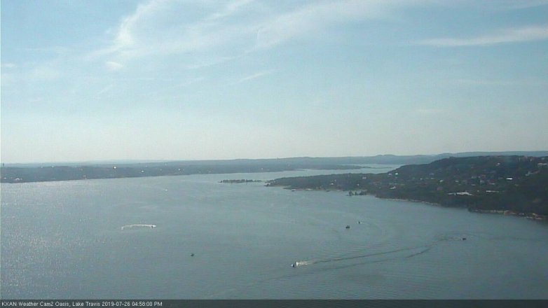 Lake Travis webcam, July 26, 2019 4:00 PM CT