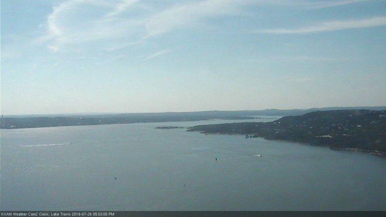 Lake Travis webcam, July 26, 2019 4:05 PM CT
