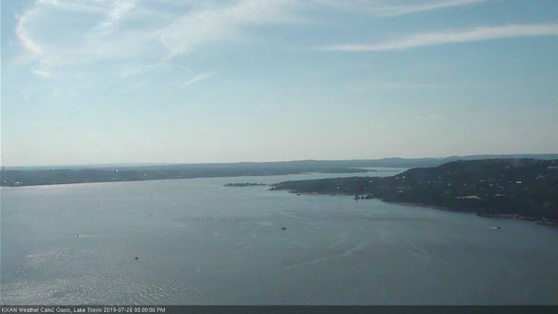 Lake Travis webcam, July 26, 2019 4:10 PM CT