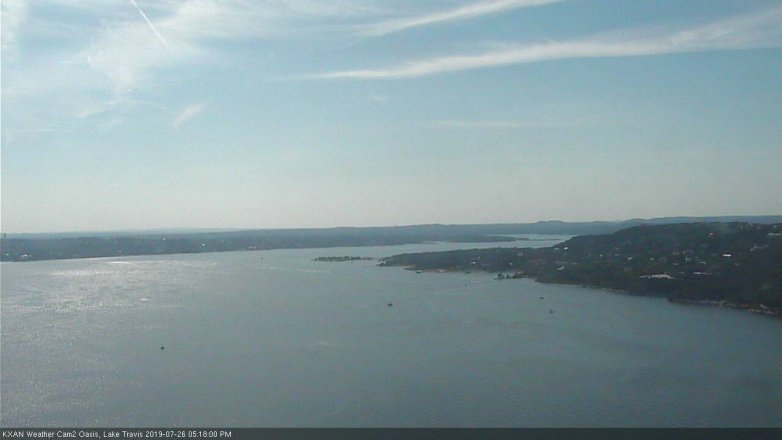 Lake Travis webcam, July 26, 2019 4:20 PM CT