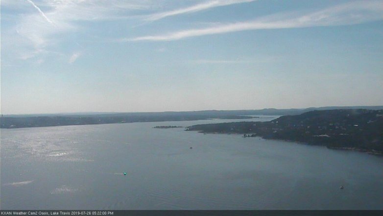 Lake Travis webcam, July 26, 2019 4:25 PM CT
