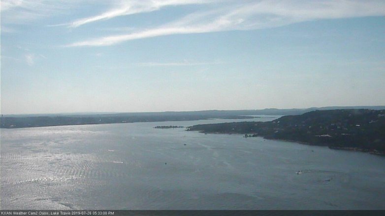Lake Travis webcam, July 26, 2019 4:35 PM CT