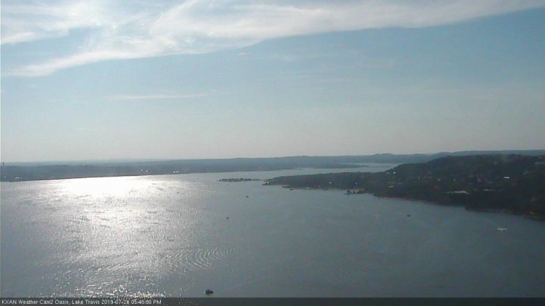 Lake Travis webcam, July 26, 2019 4:50 PM CT
