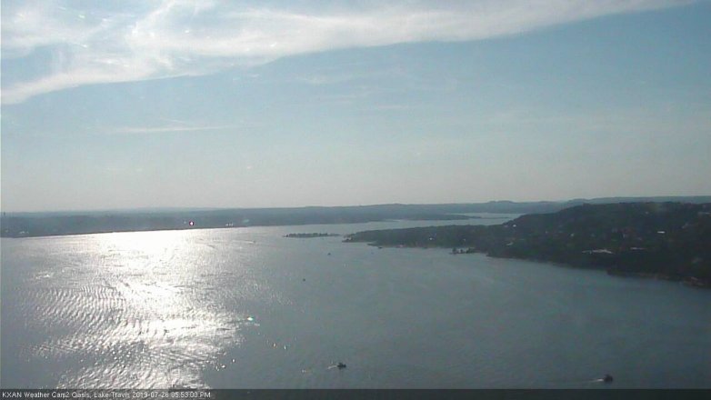 Lake Travis webcam, July 26, 2019 4:55 PM CT
