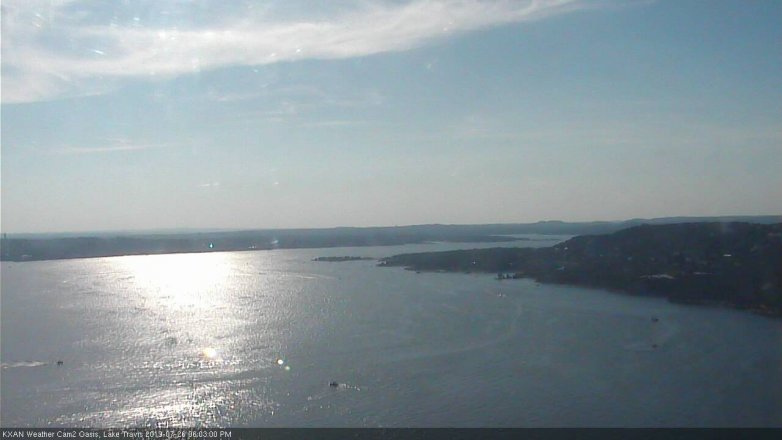 Lake Travis webcam, July 26, 2019 5:05 PM CT