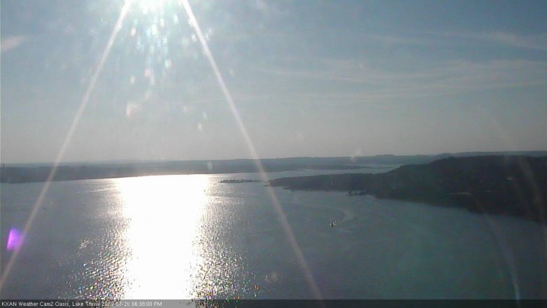 Lake Travis webcam, July 26, 2019 5:40 PM CT