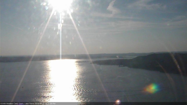 Lake Travis webcam, July 26, 2019 6:00 PM CT
