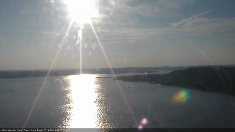 Lake Travis webcam, July 26, 2019 6:10 PM CT
