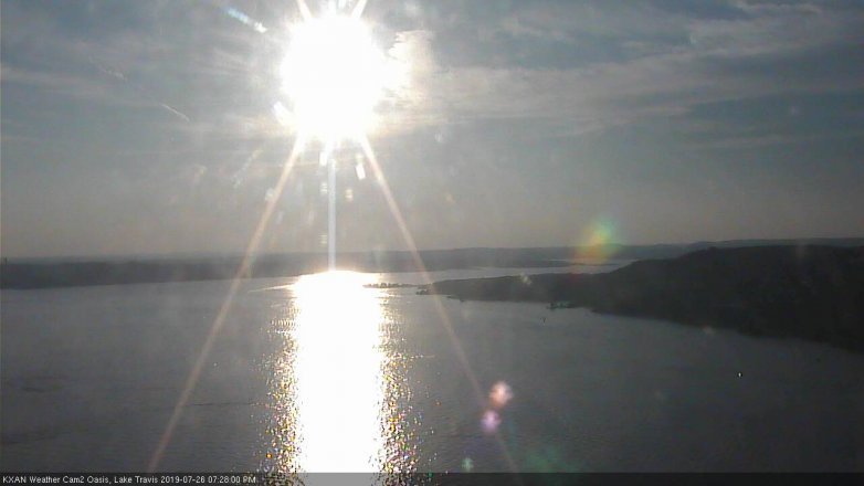 Lake Travis webcam, July 26, 2019 6:30 PM CT