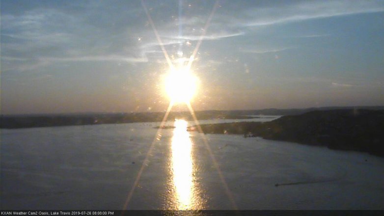 Lake Travis webcam, July 26, 2019 7:10 PM CT
