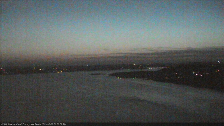 Lake Travis webcam, July 26, 2019 8:10 PM CT