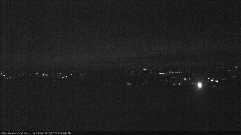 Lake Travis webcam, July 26, 2019 8:30 PM CT