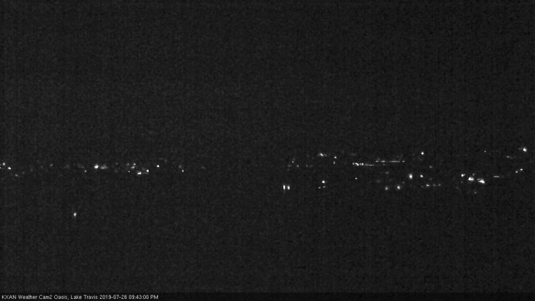 Lake Travis webcam, July 26, 2019 8:45 PM CT