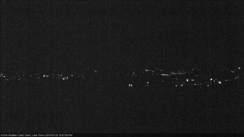 Lake Travis webcam, July 26, 2019 9:10 PM CT