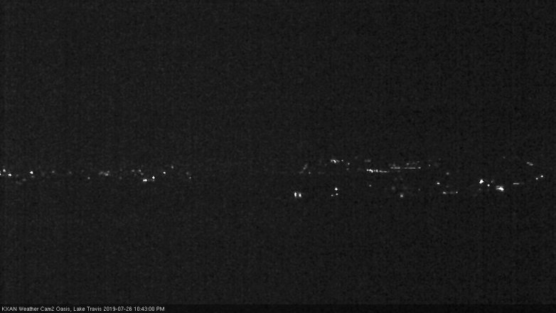 Lake Travis webcam, July 26, 2019 9:45 PM CT