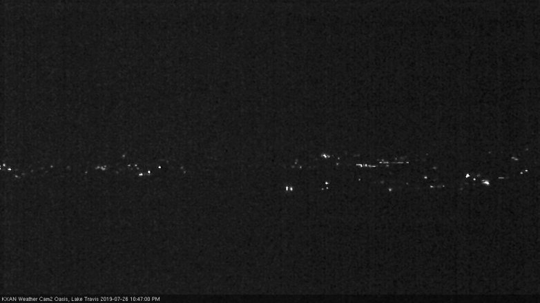 Lake Travis webcam, July 26, 2019 9:50 PM CT