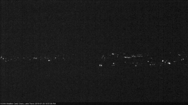 Lake Travis webcam, July 26, 2019 10:00 PM CT