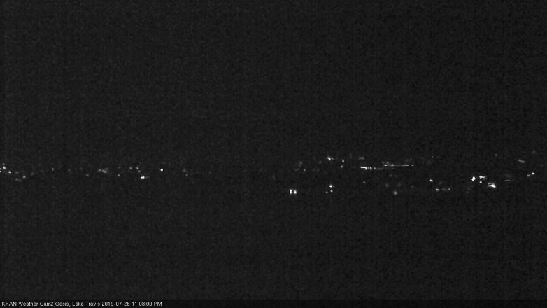 Lake Travis webcam, July 26, 2019 10:10 PM CT