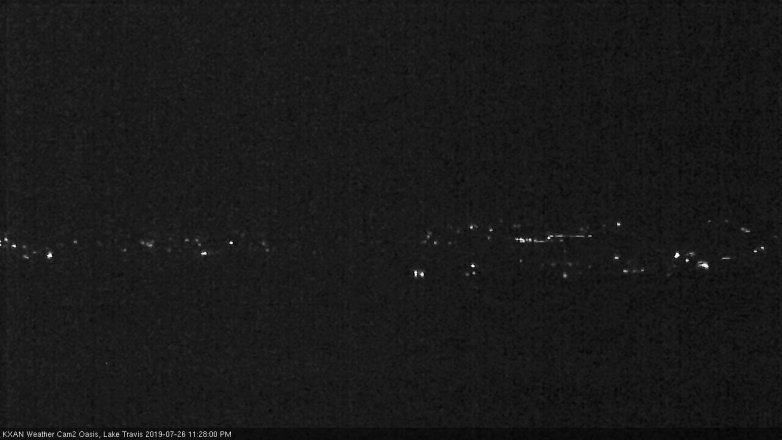 Lake Travis webcam, July 26, 2019 10:30 PM CT