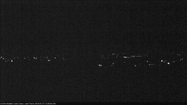 Lake Travis webcam, July 26, 2019 11:10 PM CT