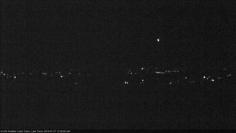 Lake Travis webcam, July 26, 2019 11:40 PM CT